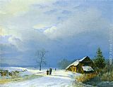 Winter in Het Gool by Barend Cornelis Koekkoek